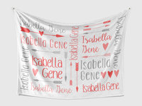 Personalized Boho Baby Name Blanket