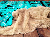 Personalized Hooded Sherpa Gymnastics Blanket