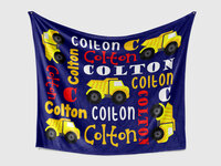 Personalized Dump Truck Blanket 