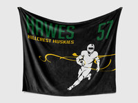 Custom Football Team Blanket