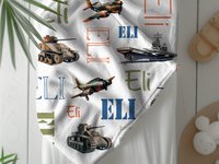 Personalized World War II Adventure Blanket