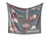 First Responder Vehicles Personalized Blanket