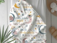 boho moon and stars blanket