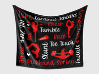 Personalized Cheer Blanket