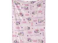 Hydrangea Rose Floral Baby Blanket