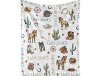 Custom Little Cowboy Baby Blanket 