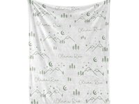 Personalized Boho Mountain Adventure Blanket