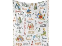 Personalized Peter Rabbit Baby Blanket