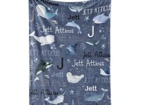 Personalized Sea life Baby Blanket