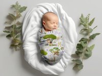 Personalized Zoo Animals Baby Blanket