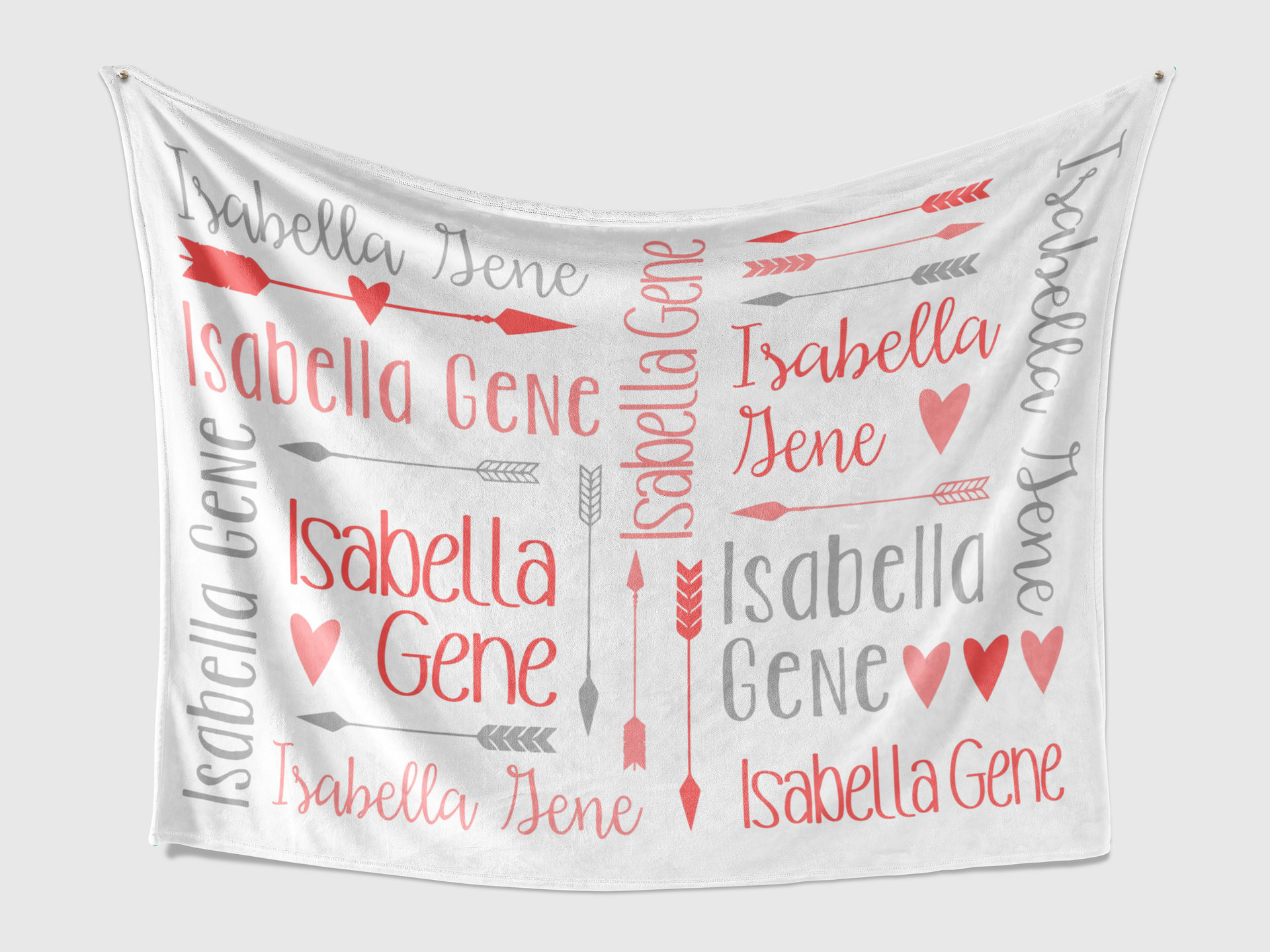 Personalized Boho Baby Name Blanket
