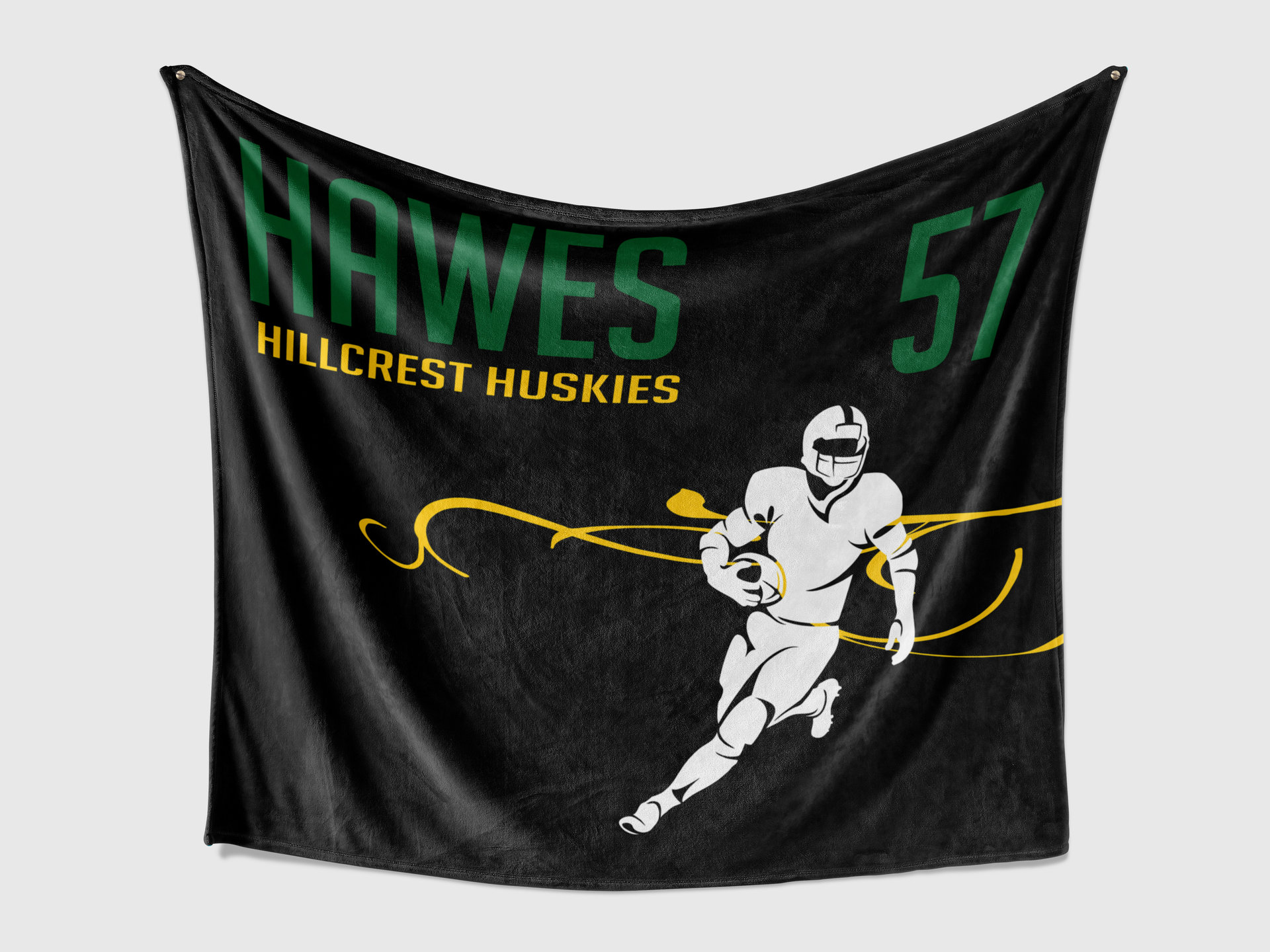 Custom Football Team Blanket