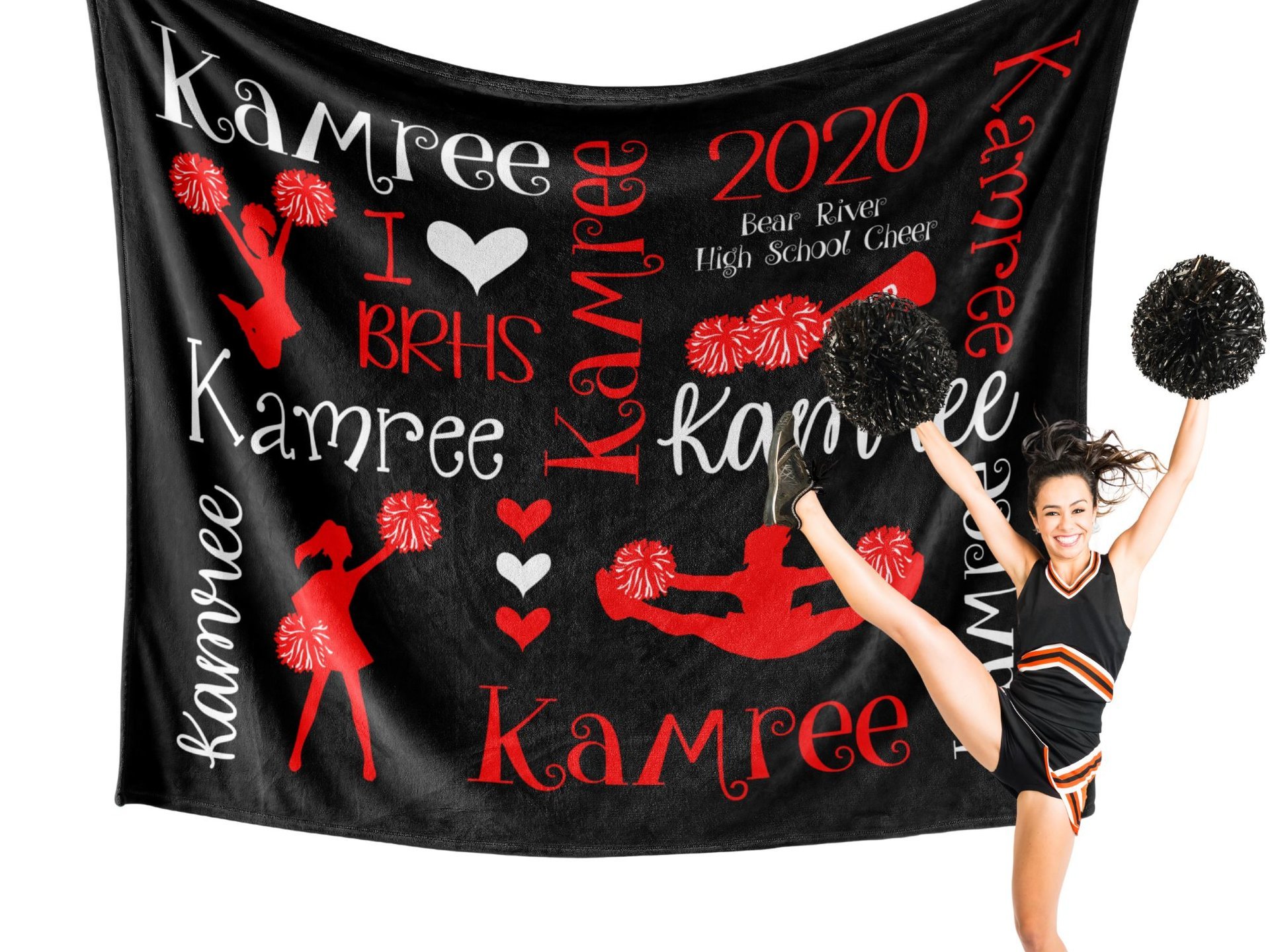 Personalized Cheer Squad Blanket
