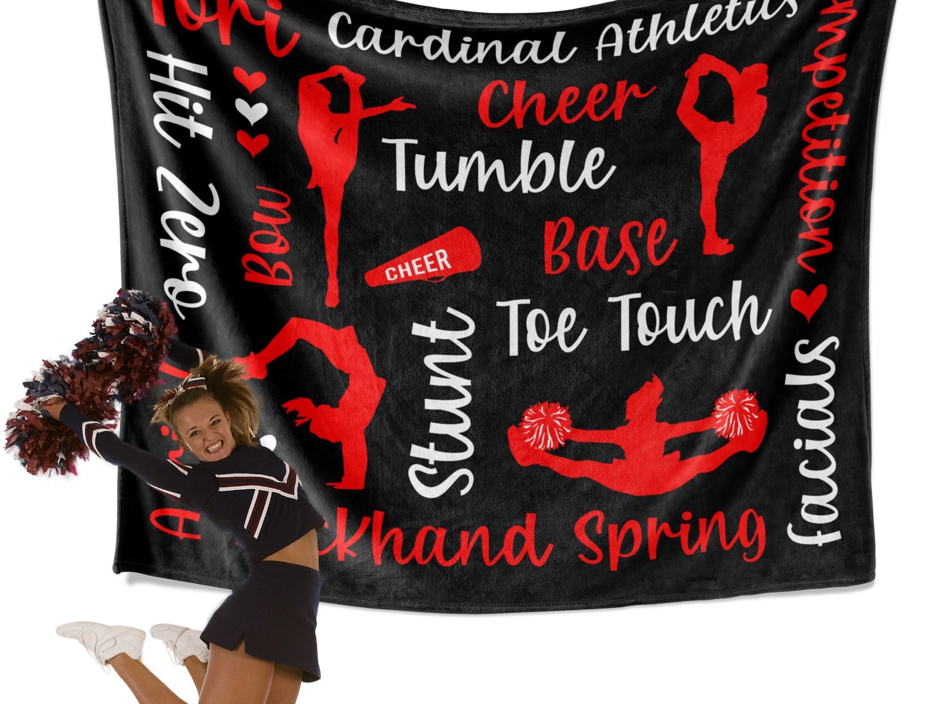 Personalized Cheer Blanket
