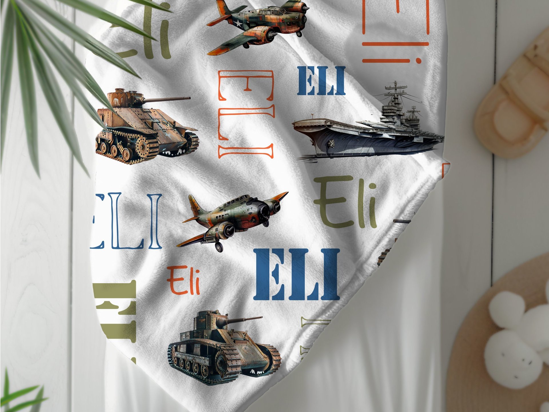 Personalized World War II Adventure Blanket