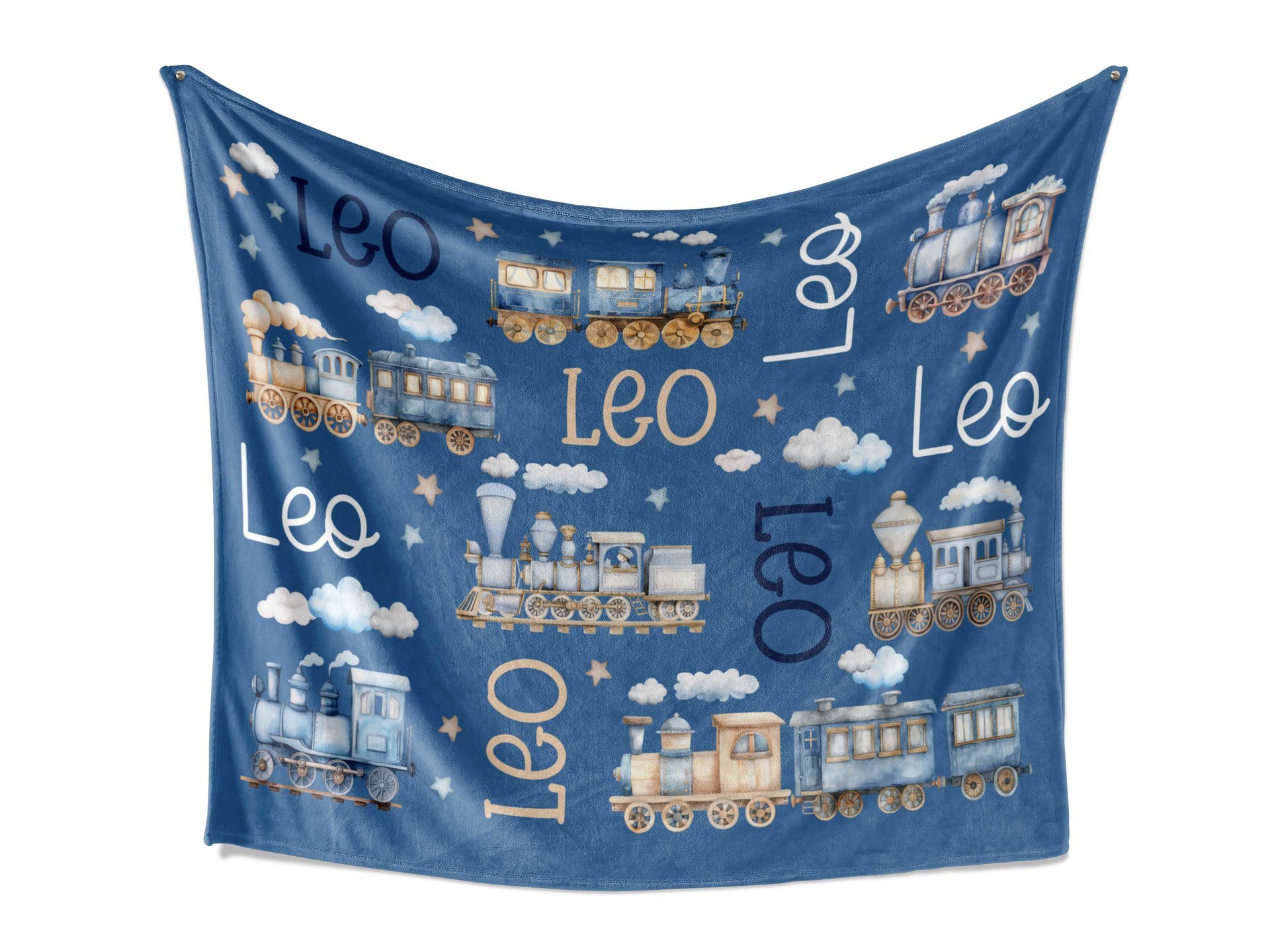 Personalized Trains Blanket