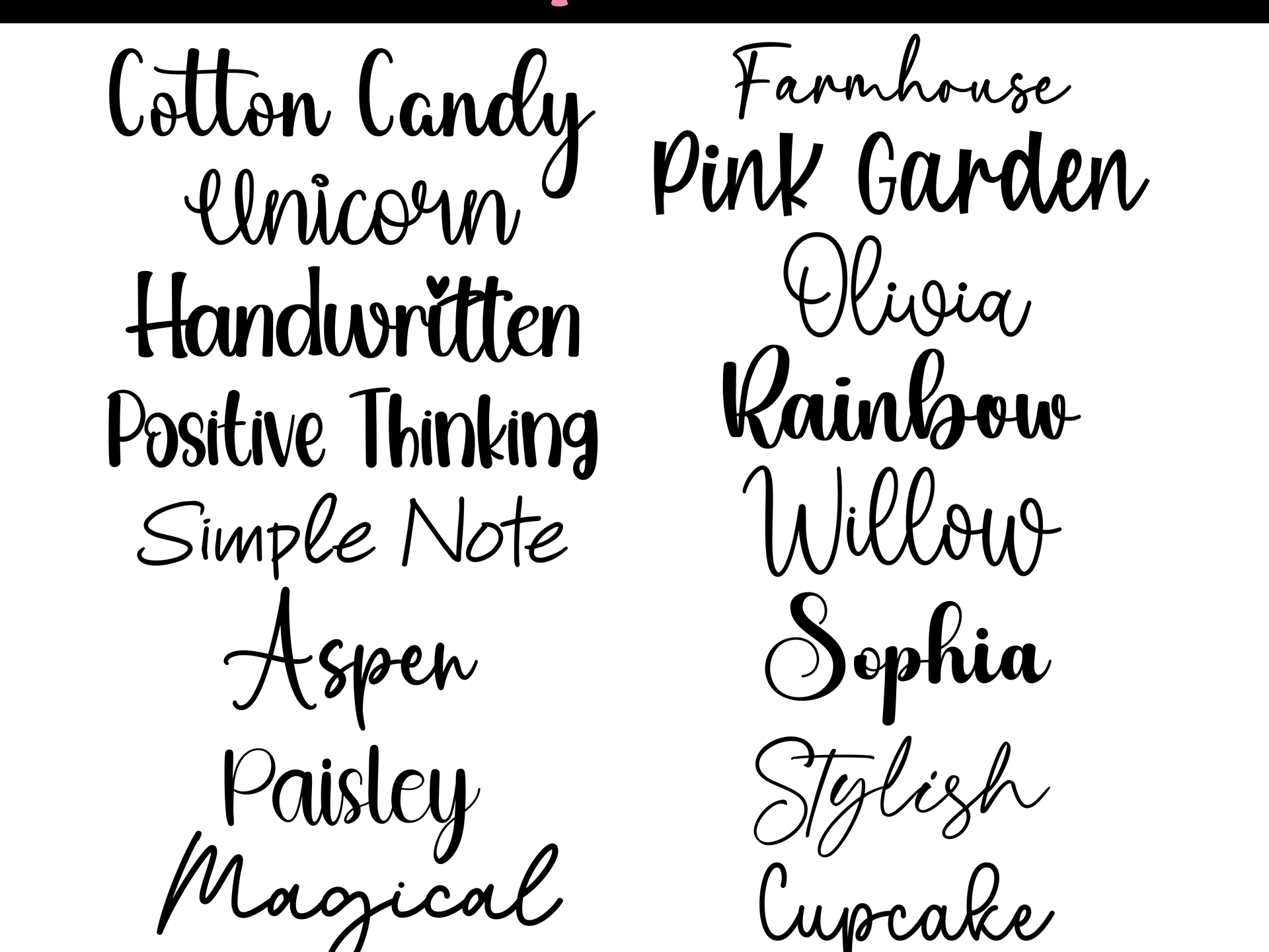 script font