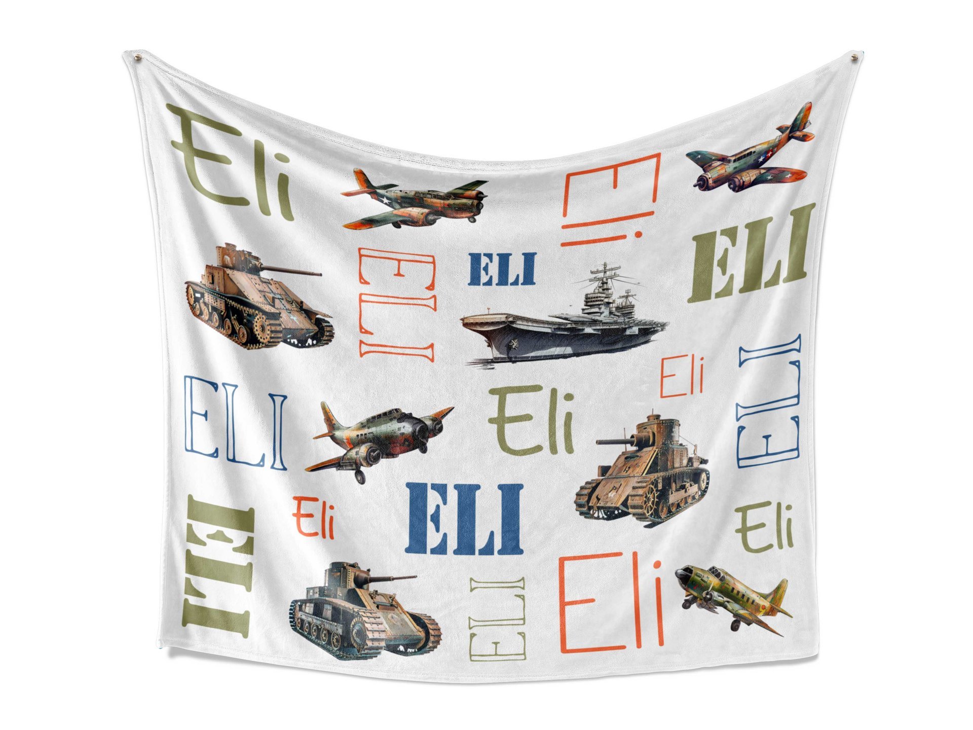 Personalized World War II Adventure Blanket