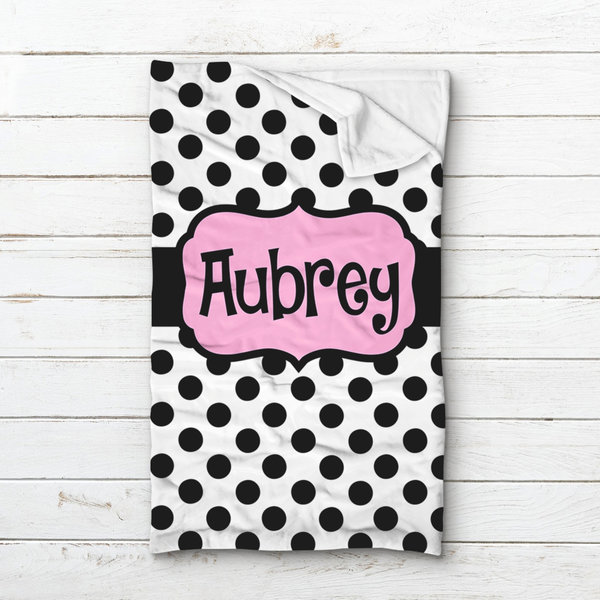 Personalized Polka Dot Sleeping Bag with name