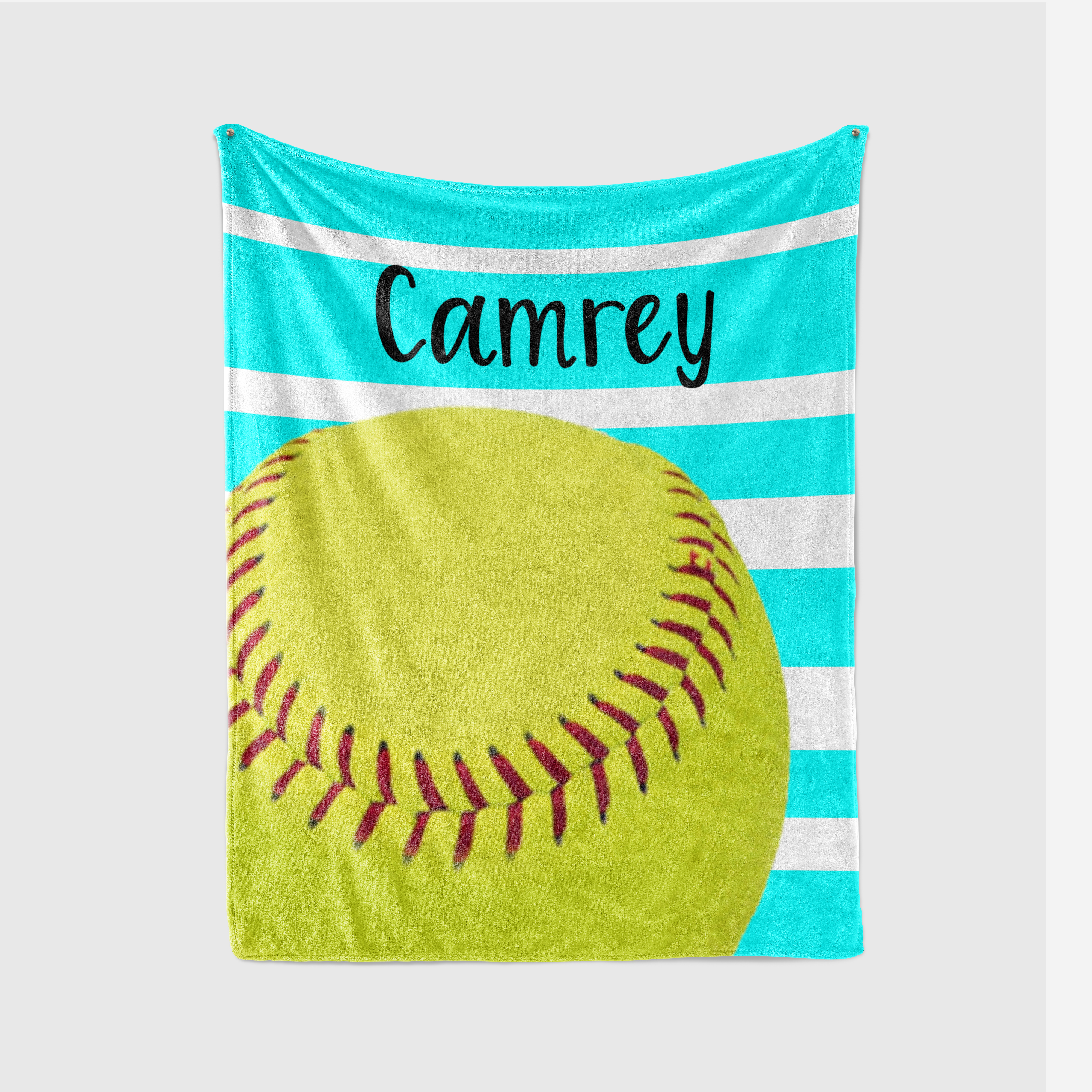 Personalized softball blanket clearance