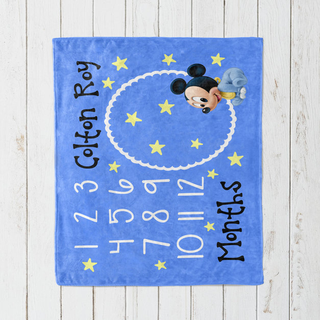 Disney milestone blanket top