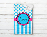 Cute Flower Personalized Minky Sleeping Bag