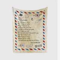 Custom Airmail Love Letter Blanket