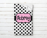 Personalized Polka Dot Sleeping Bag