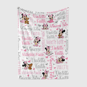 Personalized Baby Minnie Mouse Blanket