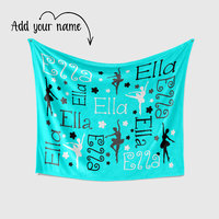 Personalized Ballet Dancer Blanket