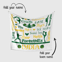 Personalized Cheer Words Blanket