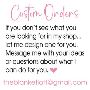 Custom Airmail Love Letter Blanket