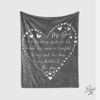 Custom Heart Quote Blanket