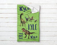 Personalized Dinosaur Sleeping Bag