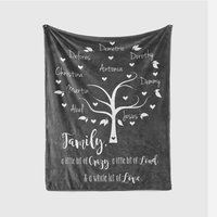 Personalized Family Tree Blanket