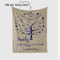 Personalized Family Tree Blanket