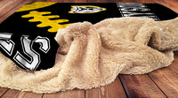 Personalized Hooded Football Sherpa Blanket