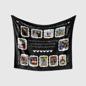 Custom Photo Blanket for Grandparents