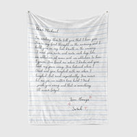 Custom Love Letter Blanket