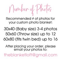 Customized Photo Blanket with Quote