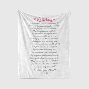 Custom Poem Wedding Blanket