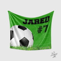 Personalized Soccer Blanket