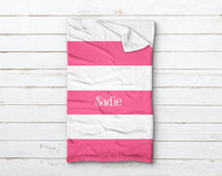 Personalized Striped Sleeping Bag