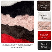 Luxe Cuddle Cow with Shaggy Black 50"x60" Adult Minky Blanket