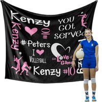 Personalized You Got Served Volleyball Blanket