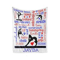 Personalized Blanket for Gymnast