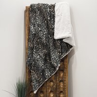 Cheetah Frosted Sand Luxe Minky Blanket