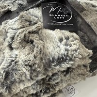 Luxe Cuddle Wild Rabbit Natural 50"x60" Adult Minky Blanket