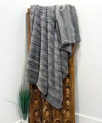 Gray Vienna Luxe Minky Blanket