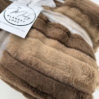 Luxe Cuddle Vienna Pecan 50"x60" Adult Minky Blanket